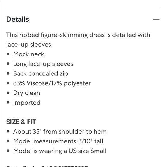 New💕HERVE LEGER LACE UP LONG SLEEVE DRESS💕 - Picture 7 of 10